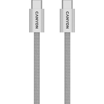 CANYON cable OnWire 60MG C-C 60W Magnet Braided 1m Light Grey - Metoo (1)