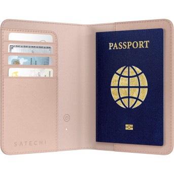 SATECHI Vegan-Leather FindAll Passport Cover (Desert Rose) в Metoo.kz - Metoo (6)