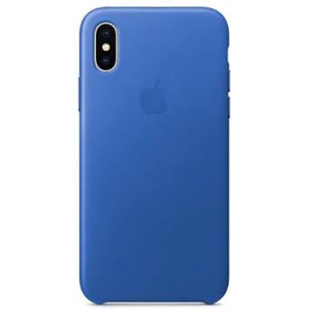 Чехол кожаный Apple Leather Case для iPhone X - Metoo (1)