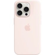 iPhone 15 Pro Silicone Case with MagSafe - Light Pink,Model A3125