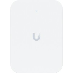 Ubiquiti UniFin U70IW Wall mounted WiFi 7 AP with 4 spatial streams and an integreated 2.5GbE PoE switch desined for hospitality enviorments