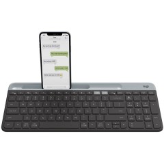 LOGITECH K580 Wireless Slim Multi-Device Keyboard - GRAPHITE - RUS