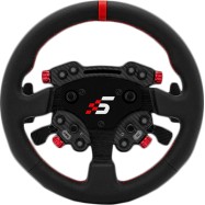 GT1 Round Steering Wheel with GT Pro Hub(K)| Shifter & Clutch Paddles | LeatherSIMAGIC QR70 Included