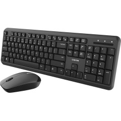 CANYON SET-W20, Wireless combo set,Wireless keyboard with Silent switches,105 keys,HU layout,optical 3D Wireless mice 100DPI black