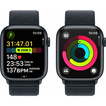 Apple Watch Series 9 GPS 45mm Midnight Aluminium Case with Midnight Sport Loop (Demo),Model A2980 - Metoo (16)