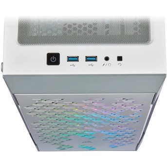 Corsair iCUE 220T RGB Airflow Tempered Glass Mid-Tower Smart Case, White, EAN:0840006609728 - Metoo (4)
