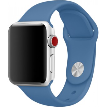 Ремешок для Apple Watch 38mm Denim Blue Sport Band - S/<wbr>M M/<wbr>L - Metoo (1)
