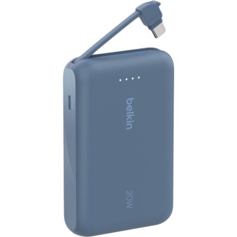 BELKIN 10k PD20w Integrated USB-C Cable Power Bank, Blue в Metoo.kz - Metoo (2)
