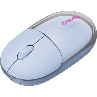 CANYON mouse OnClick 24 BT/ Wireless Transparent/Blue в Metoo.kz - Metoo (5)