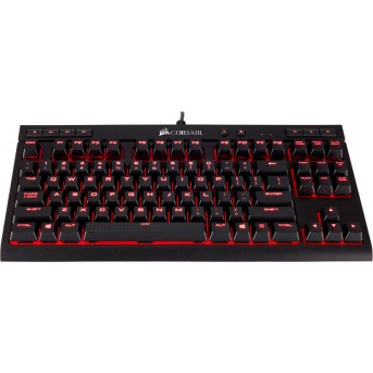 Corsair Gaming K63 Compact Mechanical Keyboard, Backlit Red LED, Cherry MX Red - Metoo (1)