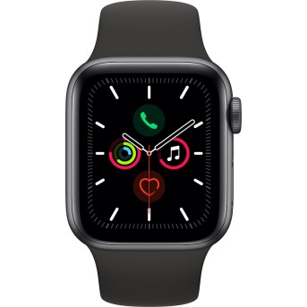 Apple Watch Series 5 GPS, 40mm Space Grey Aluminium Case with Black Sport Band Model nr A2092 - Metoo (2)