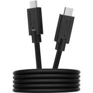 CANYON Type C USB3.1 standard cable, PD3.0 100W, with full feature(video, audio, data transmission and PD charging), OD 4.8mm, cable length 1m, Black, 13*9*1000mm, 0.043kg