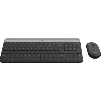 LOGITECH Slim Wireless Keyboard and Mouse Combo MK470-GRAPHITE-RUS-2.4GHZ-INTNL - Metoo (1)