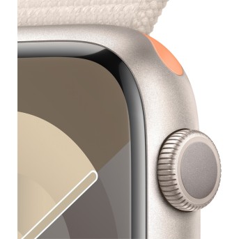 Apple Watch Series 9 GPS 45mm Starlight Aluminium Case with Starlight Sport Loop,Model A2980 - Metoo (3)