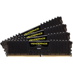 Corsair DDR4, 3600MHz 128GB 4x32GB DIMM, Unbuffered, 18-22-22-42, XMP 2.0, Vengeance LPX black, Black PCB, 1.35V, EAN:0840006621966