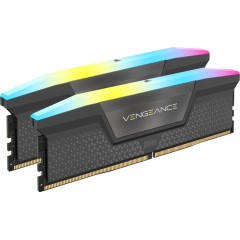 CORSAIR VENGEANCE RGB DDR5 32GB (2x16GB) DDR5 6000 CL36-44-44-96 1.4V AMD EXPO Memory - Grey, 0840..