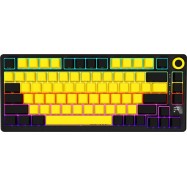 LORGAR KBP7075W, Wireless 75% Mechanical Gaming Keyboard Pro, Black/yellow, EN/RU layout..
