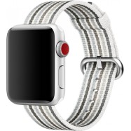 Ремешок для Apple Watch 38mm Gray Stripe Woven Nylon