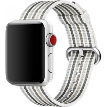 Ремешок для Apple Watch 38mm Gray Stripe Woven Nylon - Metoo (1)