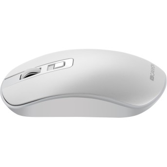 2.4GHz Wireless Rechargeable Mouse with Pixart sensor, 4keys, Silent switch for right/<wbr>left keys,DPI: 800/<wbr>1200/<wbr>1600, Max. usage 50 hours for one time full charged, 300mAh Li-poly battery, Pearl-White, cable length 0.6m, 116.4*63.3*32.3mm, 0.075kg - Metoo (4)