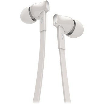 TCL In-ear Wired Headset, Strong Bass, Frequency of response: 10-22K, Sensitivity: 107 dB, Driver Size: 8.6mm, Impedence: 16 Ohm, Acoustic system: closed, Max power input: 20mW, Connectivity type: 3.5mm jack, Color Ash White - Metoo (1)