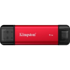 Kingston 1TB Dual USB-A/C Portable SSD, Up to 1050MB/s USB 3.2 Gen 2..