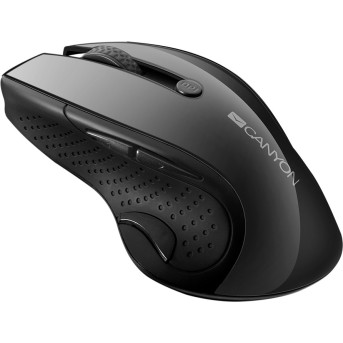 2.4Ghz wireless mouse, optical tracking - blue LED, 6 buttons, DPI 1000/<wbr>1200/<wbr>1600, Black pearl glossy - Metoo (2)