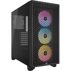 Corsair 3000D RGB Tempered Glass Mid-Tower, Black