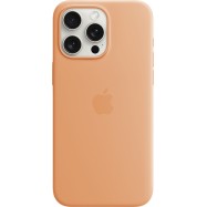 iPhone 15 Pro Max Silicone Case with MagSafe - Orange Sorbet,Model A3126