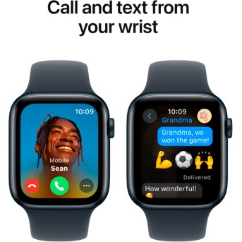 Apple Watch SE 2024 GPS 40mm Midnight Aluminium Case with Midnight Sport Band - S/<wbr>M,Model A2722 - Metoo (8)
