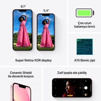 iPhone 13 mini 128GB Pink, Model A2630 - Metoo (11)