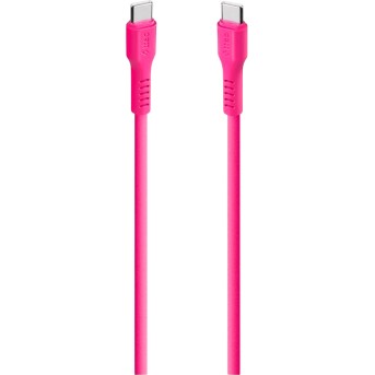 ttec USB-C - USB-C 60W PD/QC Fast Charging/Data Cable, 120cm, Neon Pink в Metoo.kz - Metoo (1)