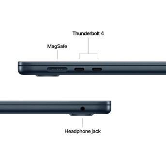 15-inch MacBook Air: Apple M4 chip with 10-core CPU and 10-core GPU, 24GB, 512GB SSD - Midnight,Model A3241 - Metoo (9)