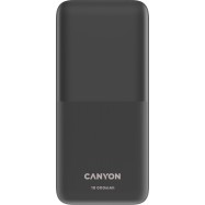 CANYON PB-1010, Power bank 10000mAh Li-pol battery with 2pcs Build-in Cable, Input: TYPE-C: 5V3A/9V2A 18WMicro USB: 5V2A/9V2A 18W Output: TYPE-C: 5V3A/9V2.2A 20WUSB-A: 4.5V5A ,5V4.5A, 5V3A,9V2A ,12V1.5A 22.5WTYPE-C cable: 4.5V5A ,5V4.5A, 5V3A,