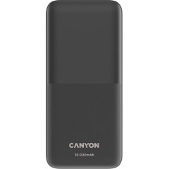 CANYON PB-1010, Power bank 10000mAh Li-pol battery with 2pcs Build-in Cable, Input: TYPE-C: 5V3A/<wbr>9V2A 18WMicro USB: 5V2A/<wbr>9V2A 18W Output: TYPE-C: 5V3A/<wbr>9V2.2A 20WUSB-A: 4.5V5A ,5V4.5A, 5V3A,9V2A ,12V1.5A 22.5WTYPE-C cable: 4.5V5A ,5V4.5A, 5V3A,
