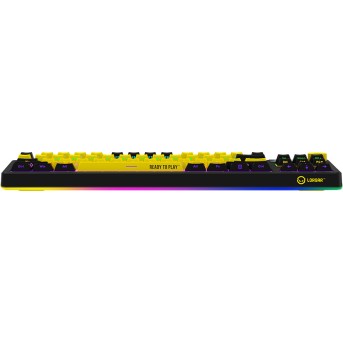 LORGAR KBP70TKLW, Wireless TKL Mechanical Gaming Keyboard Pro, Black/yellow, EN/RU layout в Metoo.kz - Metoo (5)