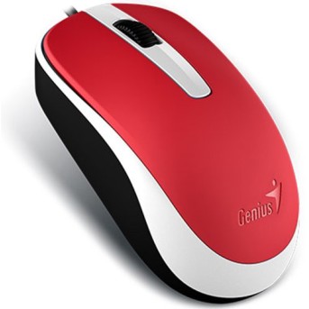 Genius Mouse DX-120 ( Cable, Optical, 1000 DPI, 3bts, USB ) Red - Metoo (2)
