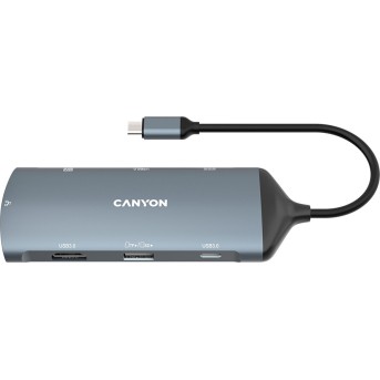 CANYON hub DS-15 8in1 4k USB-C Dark Grey - Metoo (1)