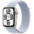 Apple Watch SE 2024 GPS 44mm Silver Aluminium Case with Blue Cloud Sport Loop,Model A2723 - Metoo (1)