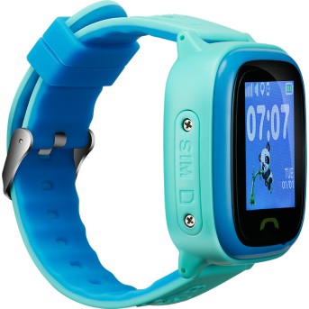 Kids smartwatch, 1.22 inch colorful screen, SOS button, single SIM,32+32MB, GSM(850/<wbr>900/<wbr>1800/<wbr>1900MHz), IP68 waterproof, Wifi, GPS, 420mAh, compatibility with iOS and android, Blue, host: 46*40*15MM, strap: 180*20mm, 46g - Metoo (3)