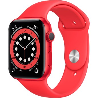 Apple Watch Series 6 GPS, 44mm PRODUCT(RED) Aluminium Case with PRODUCT(RED) Sport Band - Regular, Model A2292 - Metoo (1)
