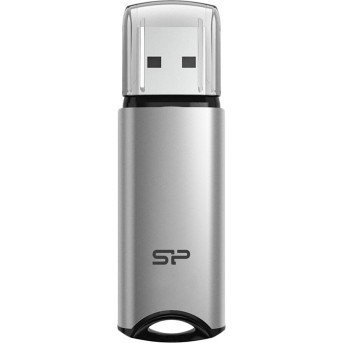 Silicon Power Marvel - M02 64GB Pendrive USB 3.2 Gen 1 Silver, Built-in straphole, Aluminum housing в Metoo.kz - Metoo (1)