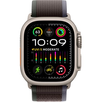 Apple Watch Ultra 2 GPS + Cellular, 49mm Titanium Case with Blue/<wbr>Black Trail Loop - S/<wbr>M,Model A2986 - Metoo (2)