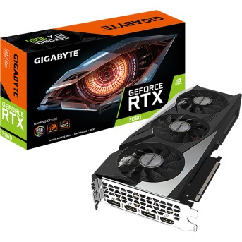 GIGABYTE Video Card NVidia GeForce RTX 3060 GAMING OC GDDR6 12GB/192bit, LHR. в Metoo.kz - Metoo (1)