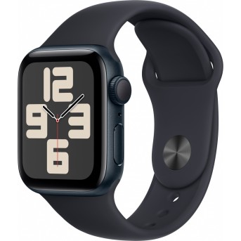 Apple Watch SE GPS 40mm Midnight Aluminium Case with Midnight Sport Band - S/<wbr>M,Model A2722 - Metoo (7)