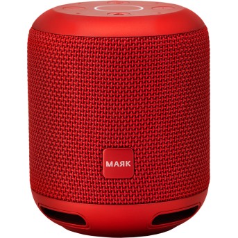 Smartmate, PSS101Y_RD, smart speaker with Yandex Alisa voice assistant, built-in 7.4V@ 2x2200mAh battery, 2x3W sound power, 4 sensitive microphones, Wi-Fi/<wbr>Bluetooth modes, AUX port, 3 month of Yandex.Plus included, compact design, red color - Metoo (1)