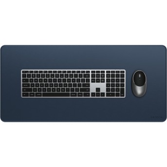SATECHI Vegan-Leather Premium Desk Mat (Blue) - Metoo (2)
