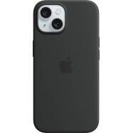 iPhone 15 Silicone Case with MagSafe - Black,Model A3123