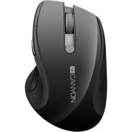 2.4Ghz wireless mouse, optical tracking - blue LED, 6 buttons, DPI 1000/1200/1600, Black pearl glossy