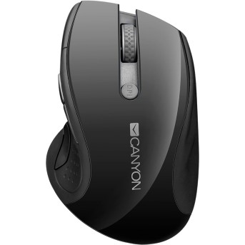 2.4Ghz wireless mouse, optical tracking - blue LED, 6 buttons, DPI 1000/<wbr>1200/<wbr>1600, Black pearl glossy - Metoo (1)